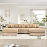 54" Oversized Corduroy Modular Sectional Sofa - Premium Comfort with High-Density Foam & Flexible Design