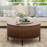 31.5" Round Coffee Table with Storage