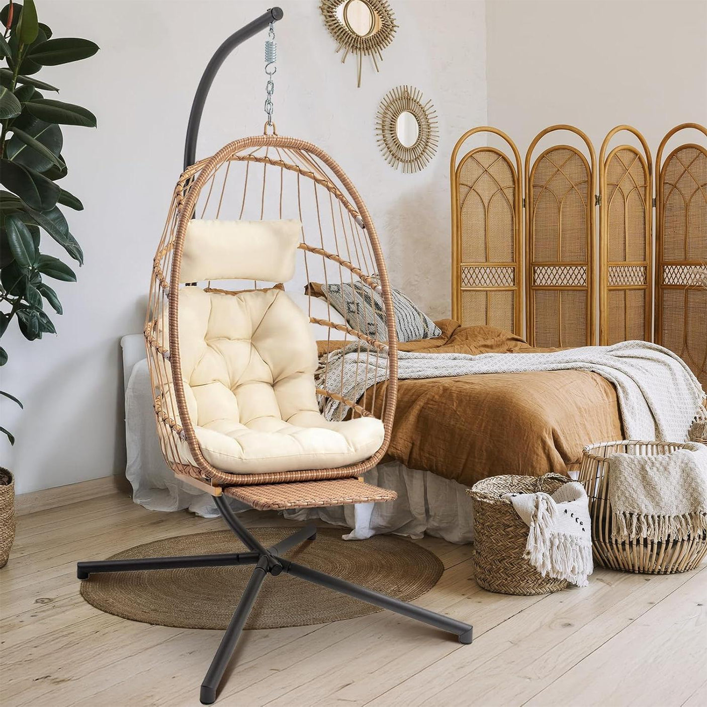 Outdoor Hammock Egg Hanging Chair with Cushion