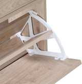 Wooden Entryway Shoe Cabinet with Rattan Doors