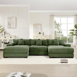 54" Oversized Corduroy Modular Sectional Sofa - Premium Comfort with High-Density Foam & Flexible Design
