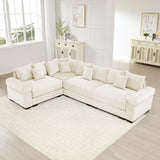 54" Oversized Corduroy Modular Sectional Sofa - Premium Comfort with High-Density Foam & Flexible Design