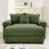 54" Oversized Corduroy Modular Sectional Sofa - Premium Comfort with High-Density Foam & Flexible Design