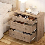 31.5" Oversized Extra Large Nightstand with 3 Drawers