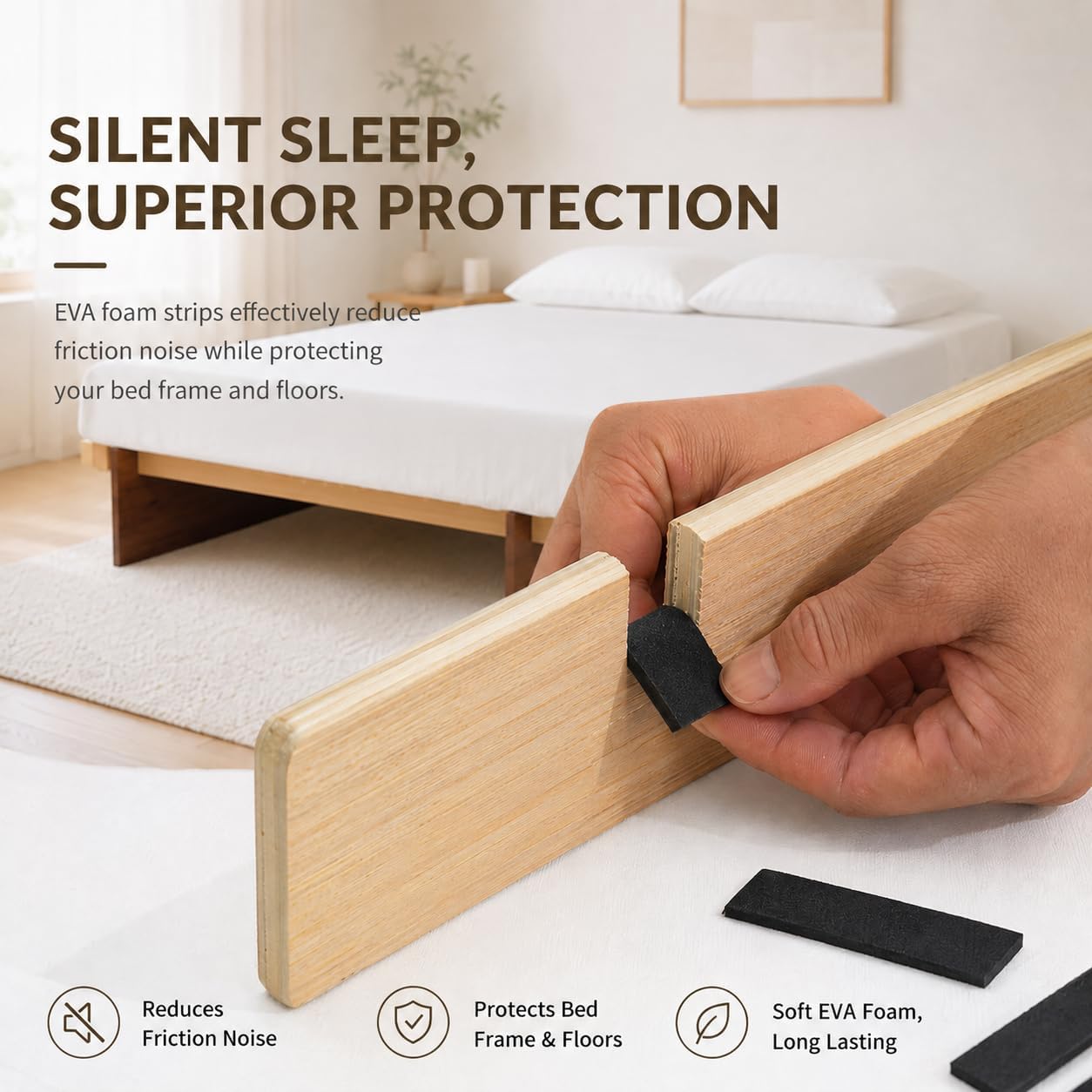 Yechen Solid Oak Platform Bed Frame | Dovetail Joinery, Wooden Slats, No Box Spring Needed