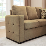 Yechen 123" U-Shaped Sectional Sleeper Sofa with Pull-Out Bed & Storage Chaise, 6-Seater