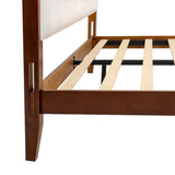 Yechen King Bed Frame – FSC Bamboo, Japanese Joinery & Upholstered Headboard