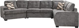 149'' Oversized Large Sectional Sleeper Sofa with Pull Out Bed & Cuddler | 7-Seater L-Shaped Sectional Couch with Chaise Lounge