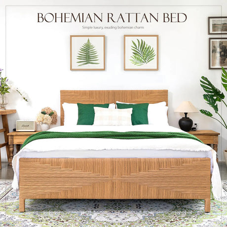 Bohemian_Rattan_Queen_Bed_Frame_with_Headboard_and_Footboard_3