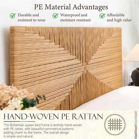 Bohemian_Rattan_Queen_Bed_Frame_with_Headboard_and_Footboard_4