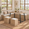 6-Piece Breakfast Nook Dining Set with Storage, Seats 4–6