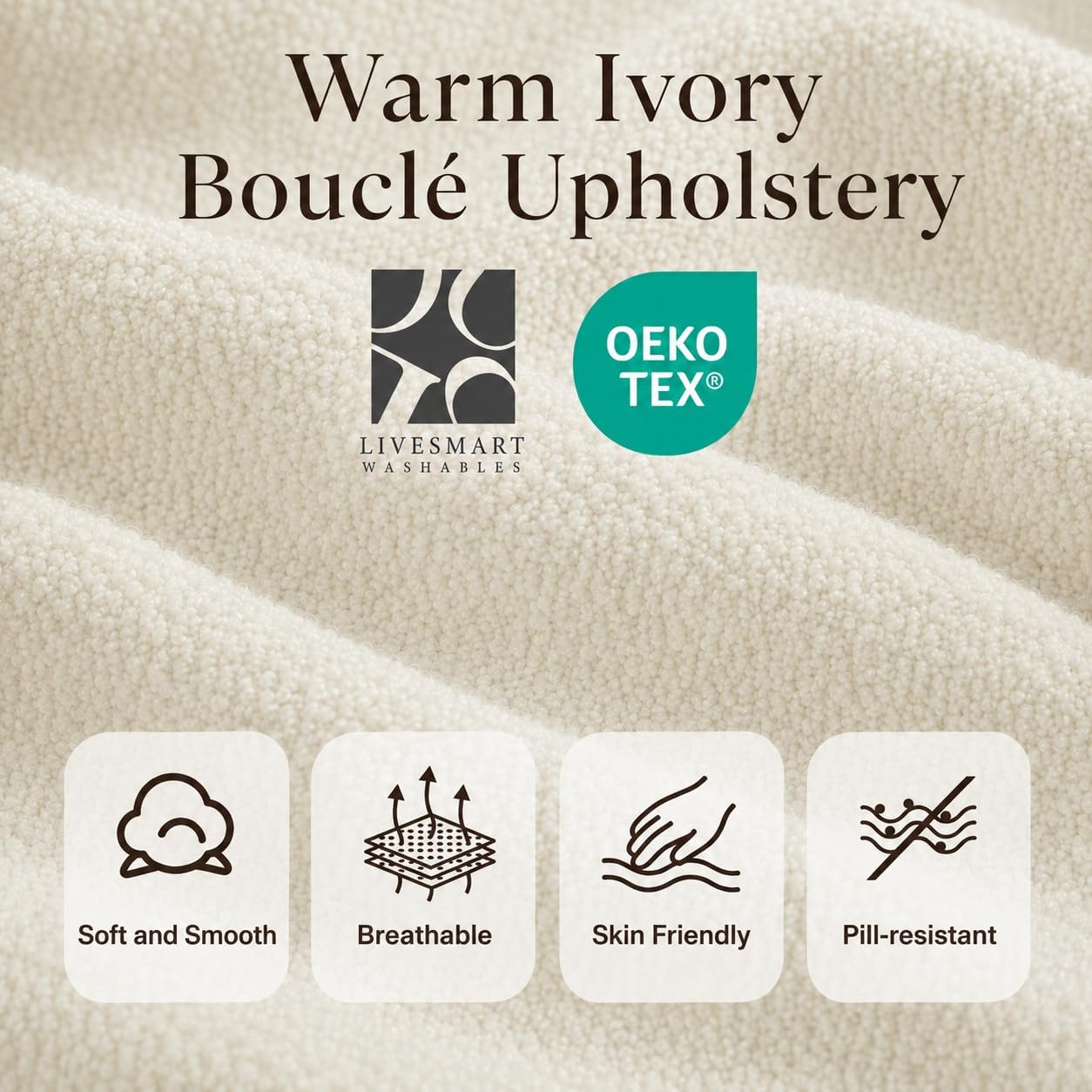 Cloud Bed Frame — Plush Wavy Wingback Headboard | No Box Spring | White | Queen & King 17