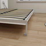 Queen Horizontal Murphy Bed with Desk – White