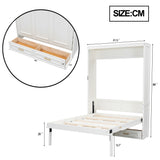 Modern Full Size Murphy Bed with 2 Drawers