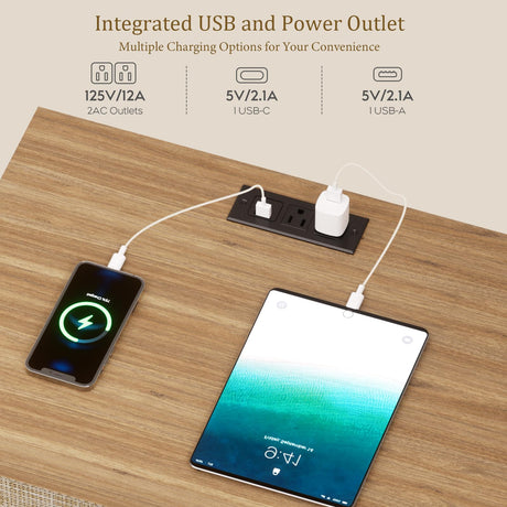 Handmade Rattan Bedside Table Set in Natural Walnut