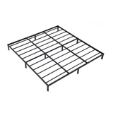 Heavy Duty Metal Platform Bed Frame with Storage, Black