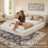 YECHEN Cloud Platform Bed – 20-Min Tool-Free Assembly, CULP® Performance Fabric & Stain-Resistant Cloud Frame
