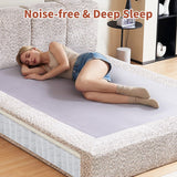 Cloud Bed Frame - Queen Upholstered Linen Platform Bed Frame, 1-Minute Tool-Free Setup, Modern Padded Headboard Mattress Foundation, Supportive Dual-Core Silent Bed Frame