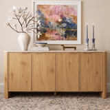 Mid-Century Sideboard with Faux Marble Top