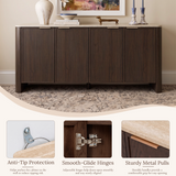 Mid-Century Sideboard with Faux Marble Top
