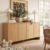 Mid-Century Sideboard with Faux Marble Top