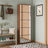 Mirror Shoe Cabinet with 5 Flip Drawers | Full-Length Mirror, Entryway Shoe Organizer – Walnut