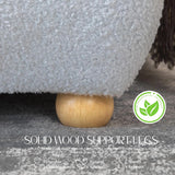 Modern Boucle "Cloud" Platform Bed Frame – Soft-Touch & Secure Support