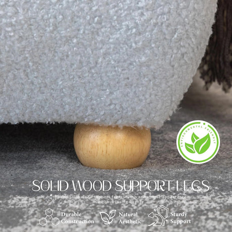 Modern Boucle "Cloud" Platform Bed Frame – Soft-Touch & Secure Support