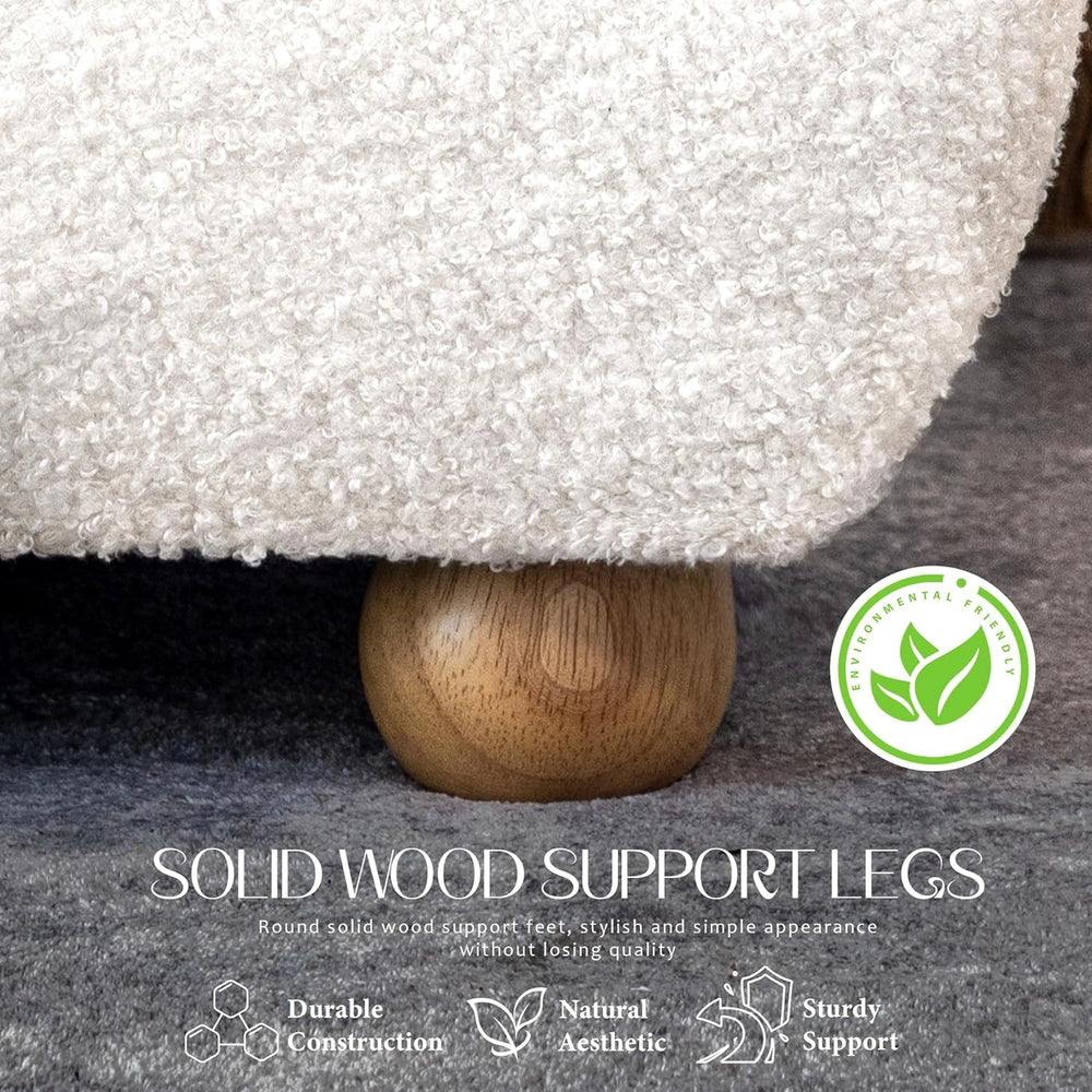 Modern Boucle "Cloud" Platform Bed Frame – Soft-Touch & Secure Support