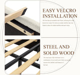 Modern Boucle "Cloud" Platform Bed Frame – Soft-Touch & Secure Support