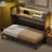 XL Size Murphy Bed with Desk,LED Light and USB Charging Station