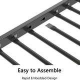 Sturdy Twin over Twin Bunk Bed Metal Black for Kids and Adult