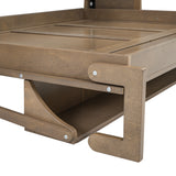 Full Size Murphy Bed, Wooden Full Cabinet Wall Bed with Closet