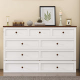 Solid Pine horizontal Murphy Bed Cabinet with Charging Station and Large Storage Drawer