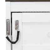 Twin Size Murphy Bed with LED Lights, Foldable Wall Bed Frame