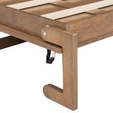 Twin Size Murphy Bed with Charging Station and Drawer