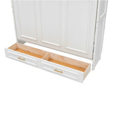 Modern Full Size Murphy Bed with 2 Drawers