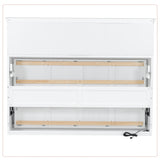 Twin Size Murphy Bed with Charging Station and Drawer