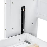 XL Size Murphy Bed with Desk,LED Light and USB Charging Station