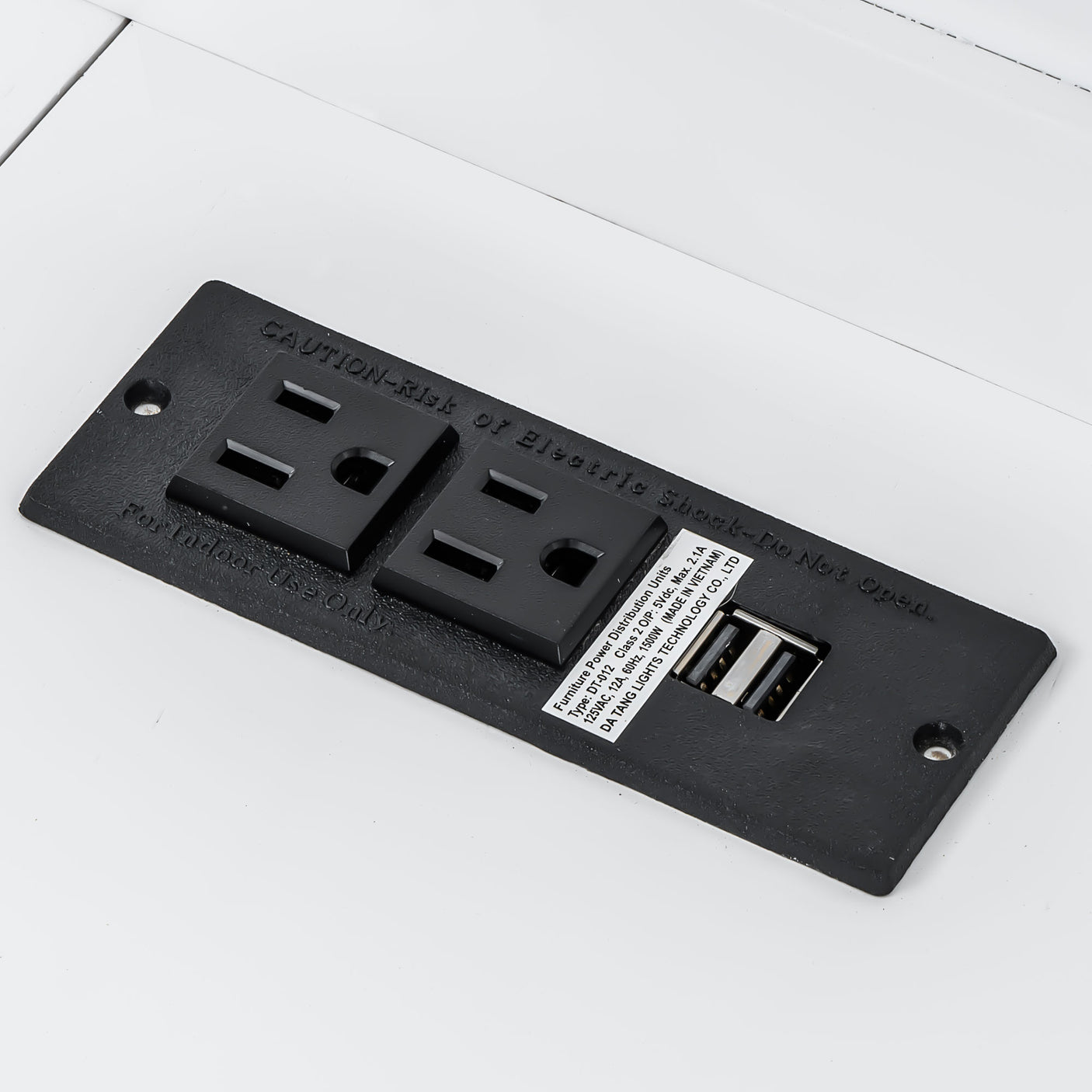 XL Size Murphy Bed with Desk,LED Light and USB Charging Station