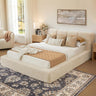 YECHEN Cloud Platform Bed – 20-Min Tool-Free Assembly, CULP® Performance Fabric & Stain-Resistant Cloud Frame