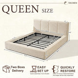 YECHEN Cloud Platform Bed – 20-Min Tool-Free Assembly, CULP® Performance Fabric & Stain-Resistant Cloud Frame