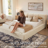 YECHEN Cloud Platform Bed – 20-Min Tool-Free Assembly, CULP® Performance Fabric & Stain-Resistant Cloud Frame