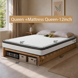 Platform Bed Frame with Dovetail Joinery – 10-Min Assembly, Wood Slats, No Box Spring, Natural| Walnut