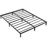 Heavy Duty Metal Platform Bed Frame with Storage, Black