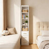 Slim Side Storage Cabinet with 3 Drawers, White – 15.75 x 85.04 Inch
