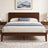 Solid Bamboo Platform Bed with Headboard – Japanese Joinery