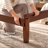 Solid Bamboo Platform Bed with Headboard – Japanese Joinery 17
