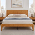 Solid Bamboo Platform Bed with Headboard – Japanese Joinery 4