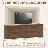 31.5" Oversized Nightstand with 3 Drawers | Light Oak, Ivory White & Walnut